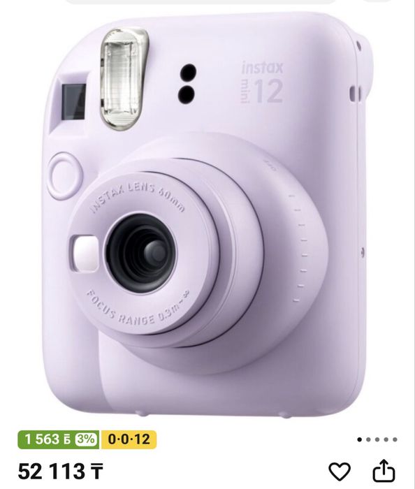 Instax mini 12 камера