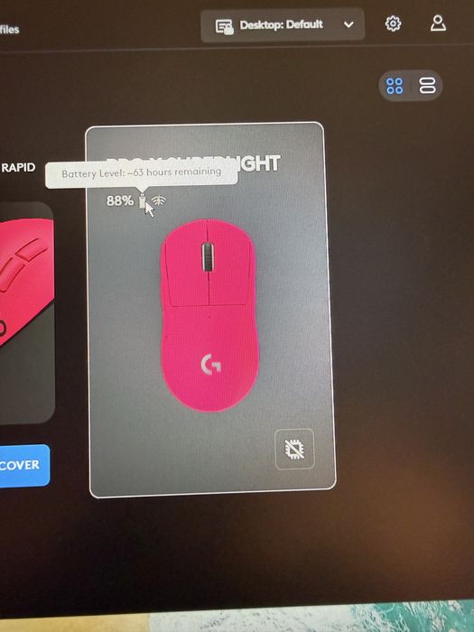 Mouse Logitech Superlight magenta