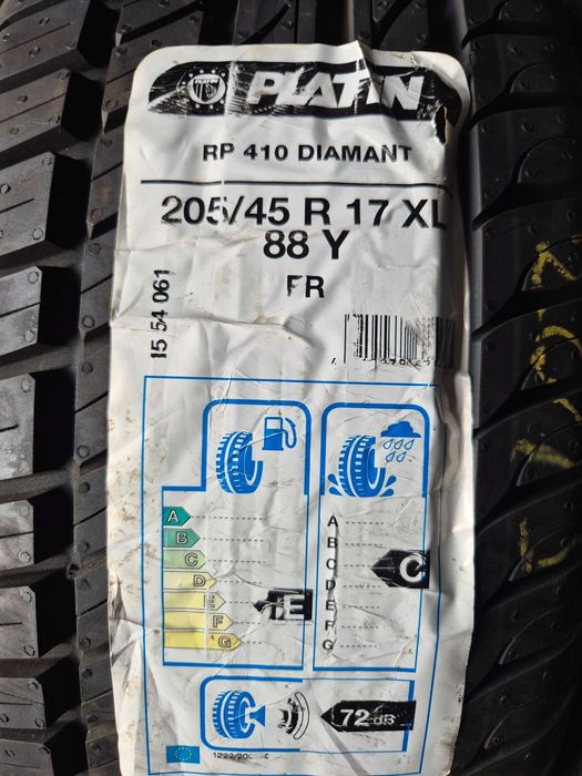 2 Anvelope de VARA - 205/45/17 88Y XL FR - PLATIN - NOU - DOT 2015 ! SUPER PRET - 250 lei AMBELE !