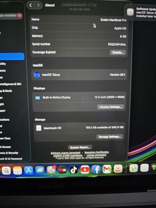 Vand MacBook Pro 14, M2