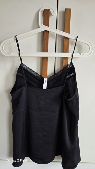 Mango топ от сатен нов С