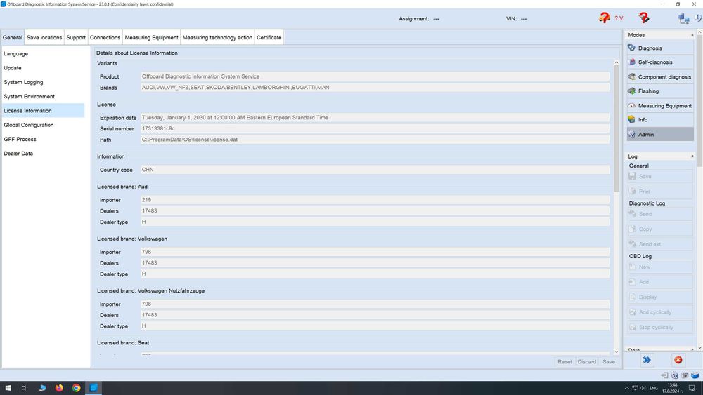 VNCI - VAS 6154A Професионална диагностика за VAG ODIS CAN FD DOIP