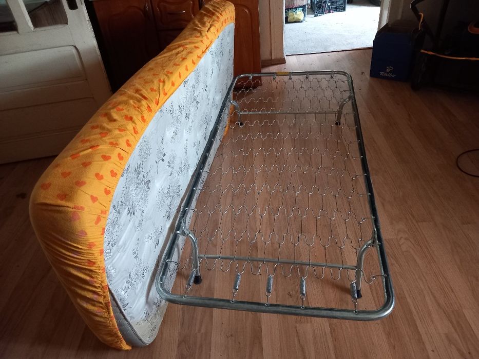 Pat saltea si rama metal rabatabila