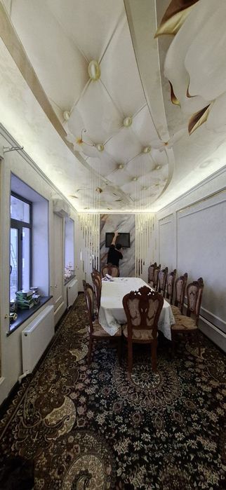 Evro remon, natyajnoy potolki, oboy