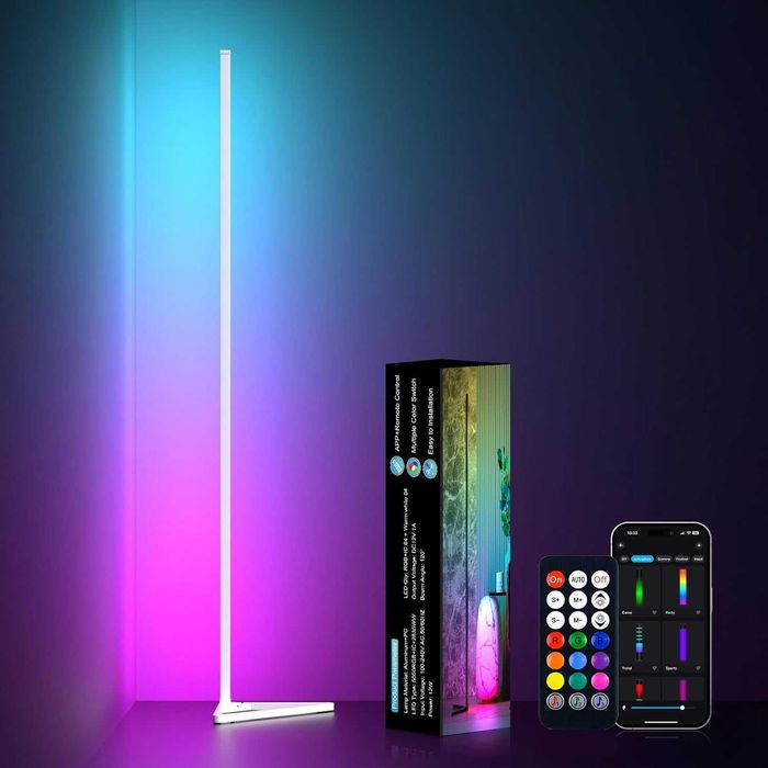 RGBIC LED Подова лампа 140см с App и Music Sync