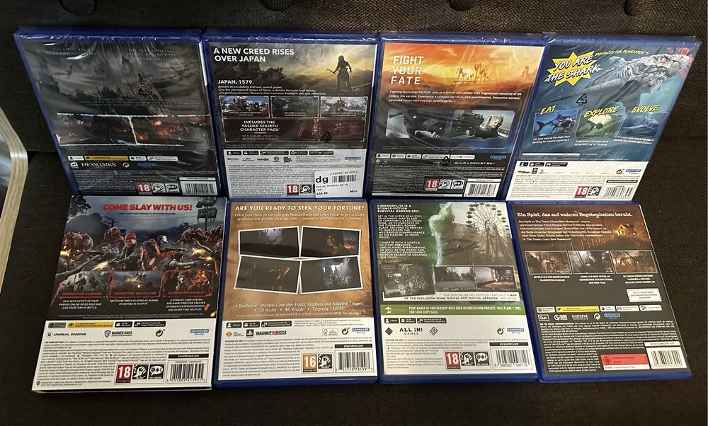 8 броя PS5 игри! НОВИ! Възможен и бартер!