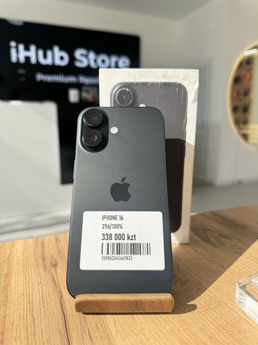 iPhone 16 • 256GB / 100% Black Айфон 16 • 256 гб / 100% черный