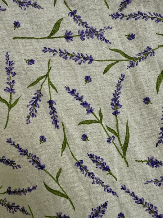 Платье хлопок/лен расцветка лаванда