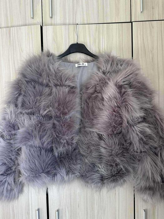 Дамско палто с косъм