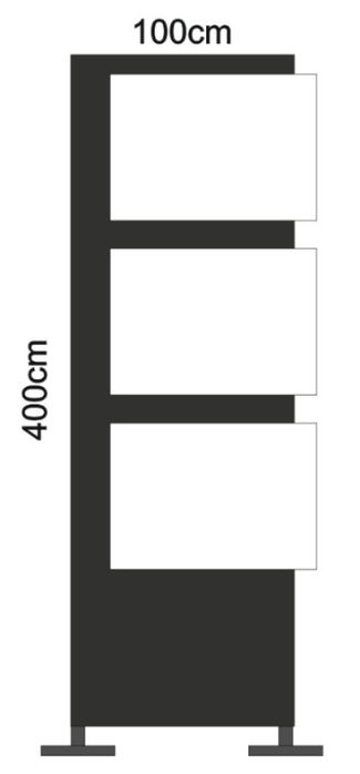 TOTEM luminos 1x3m sau 1x4m