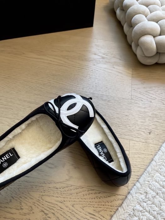 Balerini cu blana Chanel