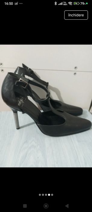 Pantofi stiletto din piele naturală mărimea 37