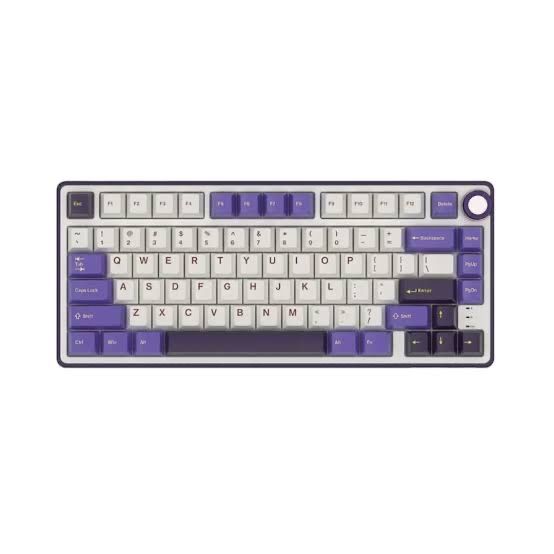 Royal Kludge R75 Blackberry Mousse Hot-Swappable Геймърска механична клавиатура с RK Fast Silver linear суичове