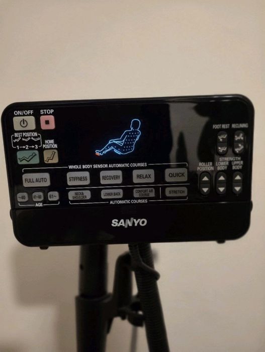 Fotoliu masaj Sanyo piele naturală