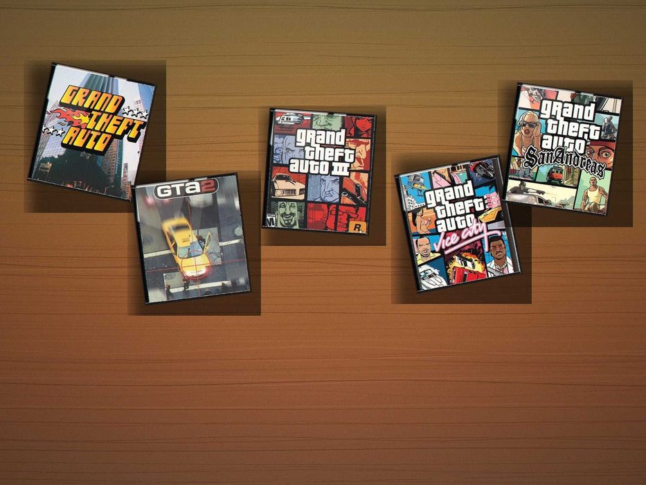 GTA 1, GTA 2, GTA 3, GTA Vice City si GTA San Andreas PC (plus 110 jocuri din copilarie bonus)