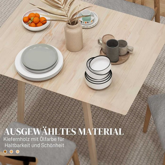 HOMCOM Трапезна Маса Сгъваема