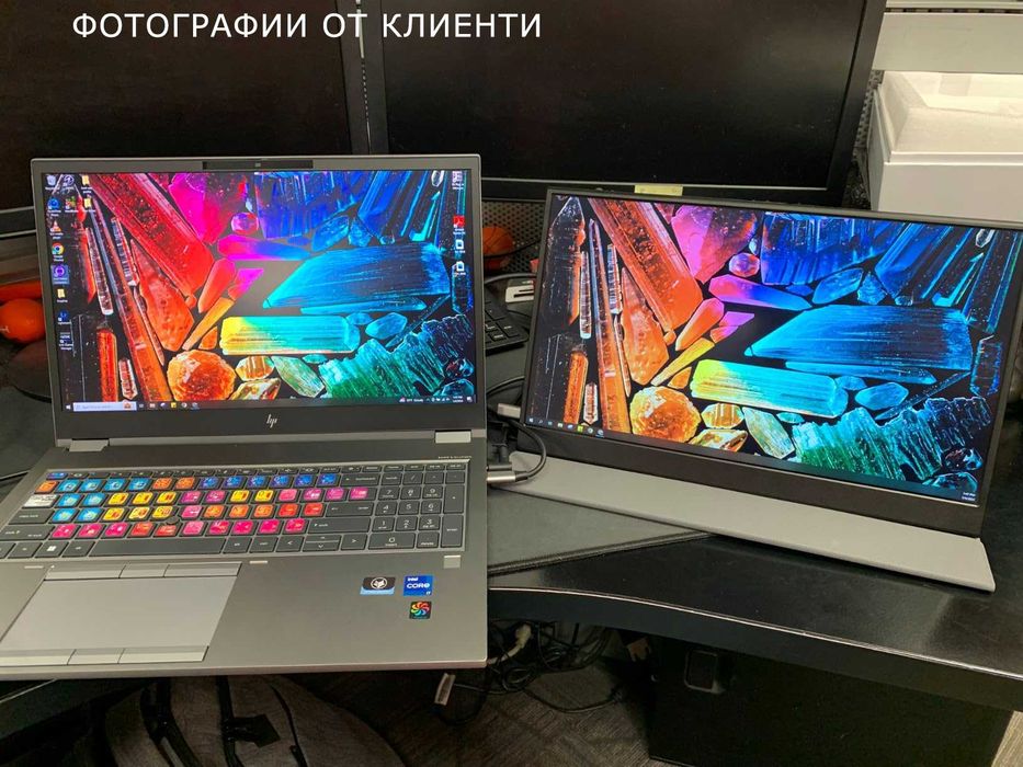 ARWOEIS 15.6 100% sRGB HDR FHD IPS Преносим Монитор 1080P USB-C HDMI за Лаптоп, Raspberry, PS4, PS5 XBOX