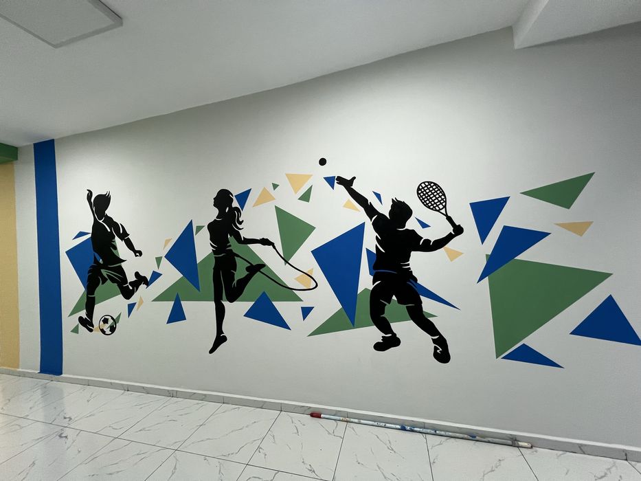 Роспись стен школ, колледж,универ/ Граффити