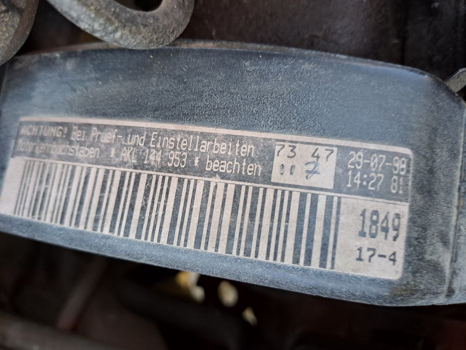 Motor vw bora 1.6 cod AKL , 74 KW