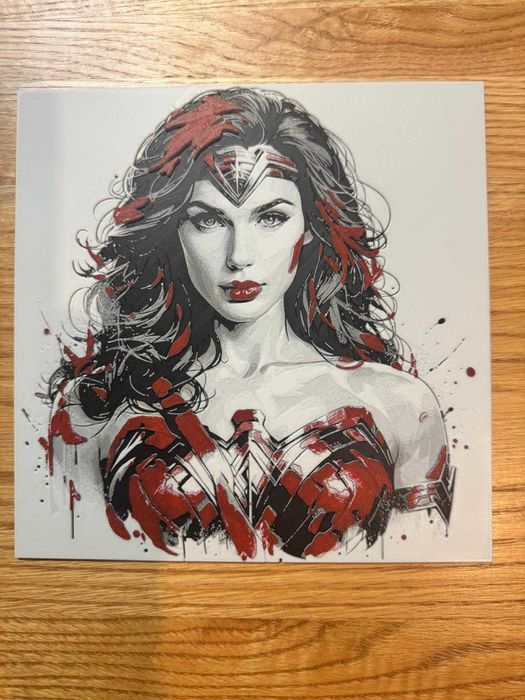 Tablou printat 3D color - WonderWoman - Femeia Fantastica - 20x20 cm