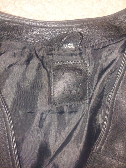Vesta piele cu snur,de barbat ideal moto,chopper,rock sau strada, 3XL