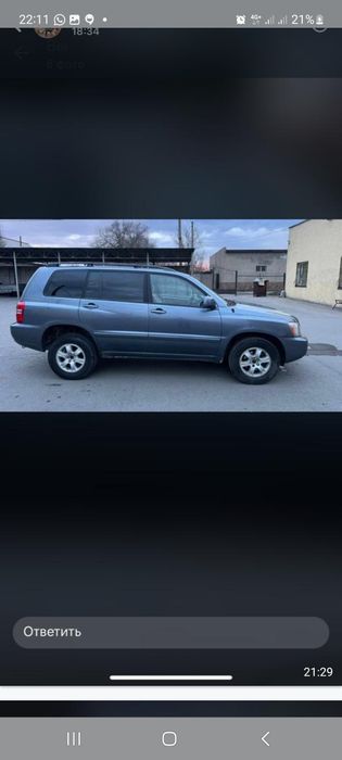 Продам  кроссовер тайота хайландер 2002