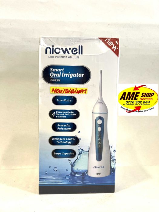 Irigator oral Nicwell F5025, NOU/Sigilat!