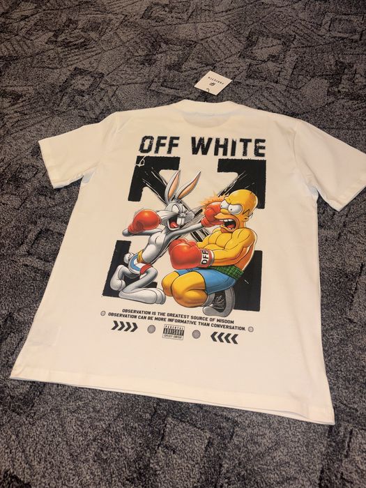 Tricou  Off White marimea XL