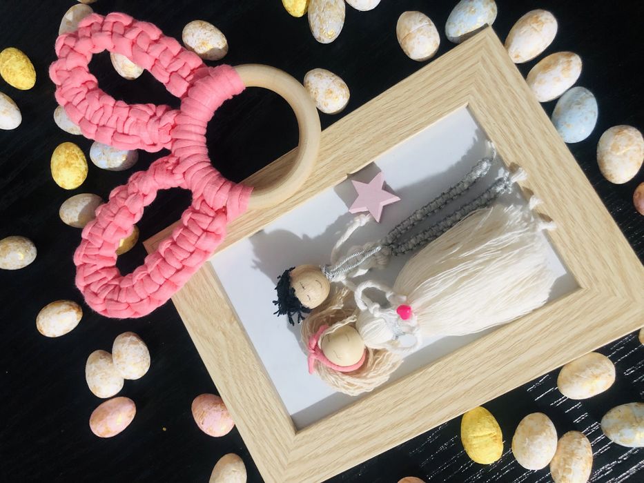 Jucarie bebelus HANDMADE macrame