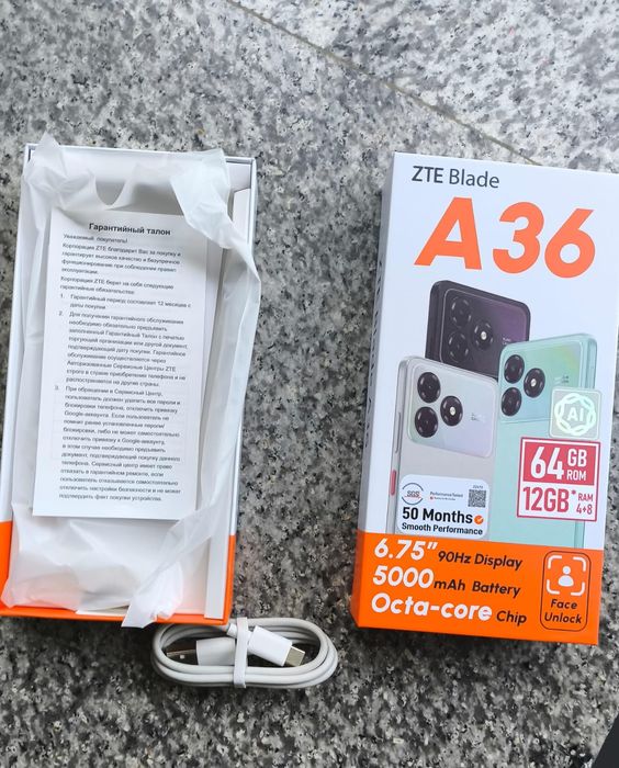 ZTE Blade A36 смартфон
