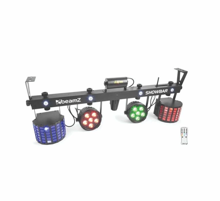 Jocuri de  lumini beamz showbar 2par, 2butterfly, laser rg dmx   2 buc