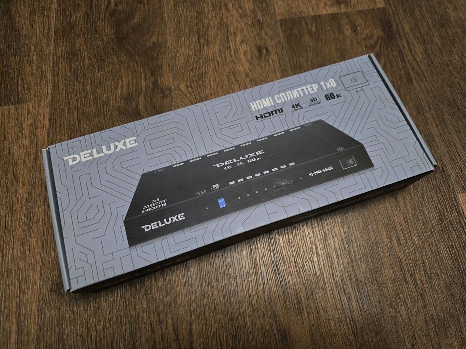 Разветвитель (сплиттер) HDMI Deluxe 1x8 (модель HS-8P4K-60H3D)