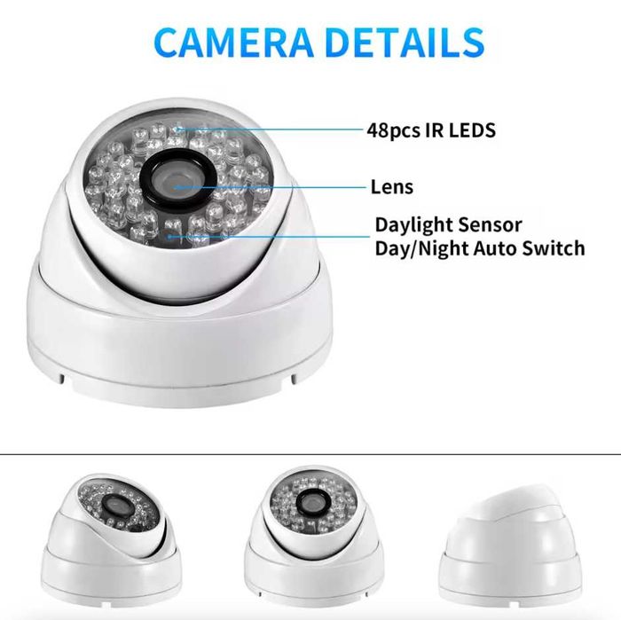 Широкоъгълна CCTV Камера 800TVL