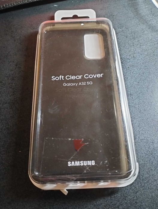 Husa de protectie telefon mobil Samsung Soft Clear Cover pentru Galaxy A32 (5G), Black