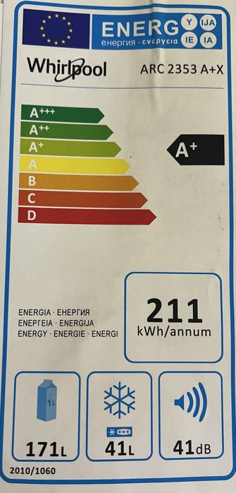 Frigider Whirlpool clasa A+