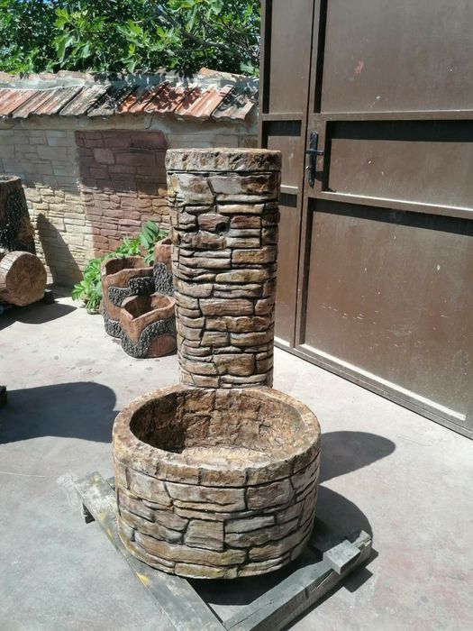 Градински чешми от декоративен бетон