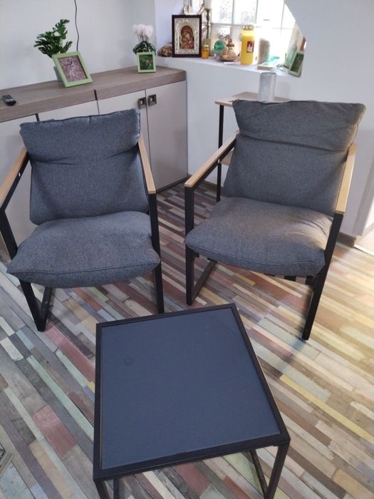 Set fotolii și masuta cafea