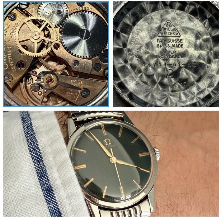 Ceas Omega Seamaster /Black Tapestry Cadran/cal 268/ Anul1961