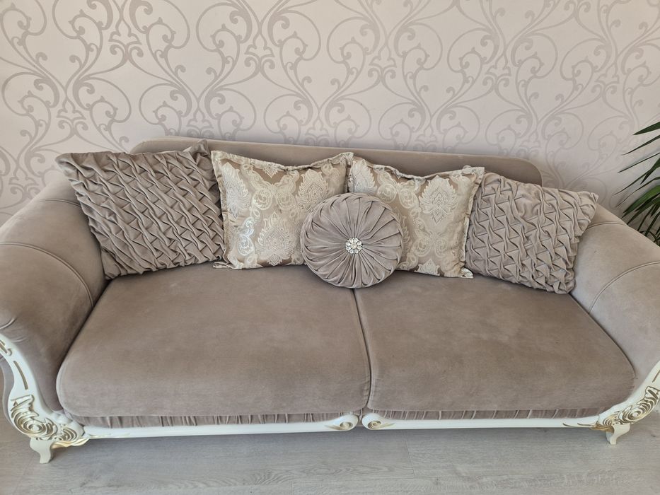 Set Canapele extensibile si fotolii Sehrazat 3+1+1