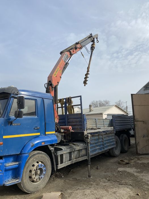 Бур ямобур манипулятор агп кран камаз аренда спецтехники