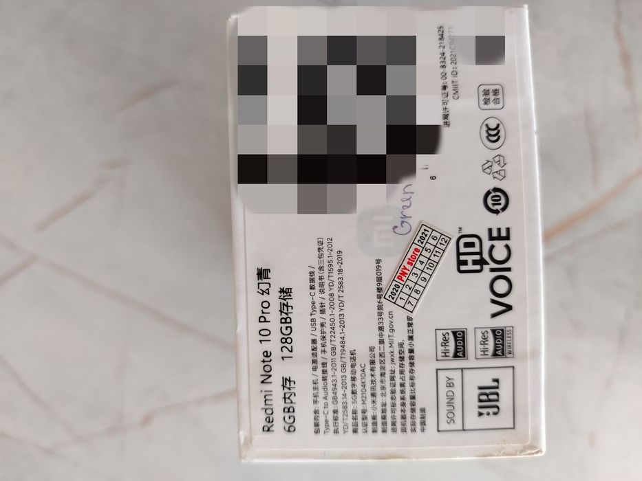 Redmi note 10 pro 5g 128/6+5