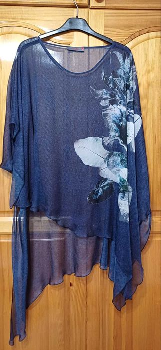 Прекрасна Рокля с Фиерична ТУНИКА Коприна + Колие!НОВА!