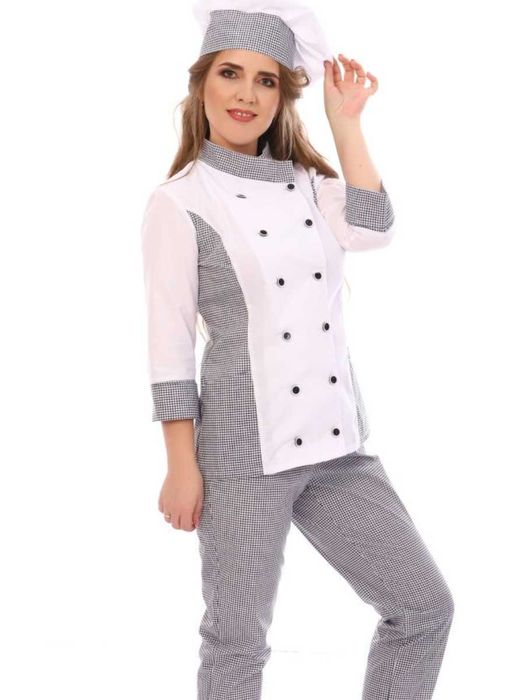 Скидка Поварские кителя Поварлар кийими Povarlar maxsus kiyimi