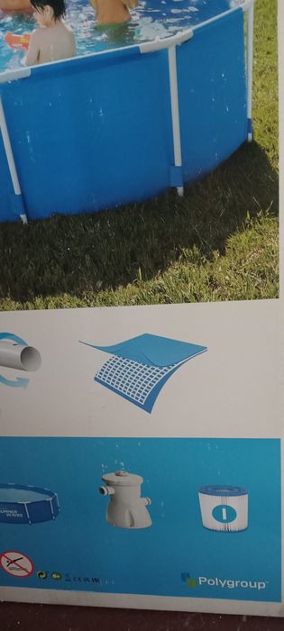 Чисто нов градински басей- 366x76 + помпа и филтър.