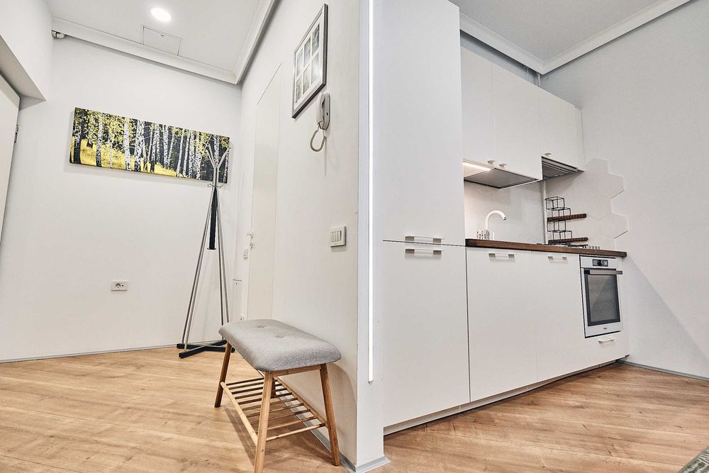 Garsonieră premium 33 mp de închiriat – 4City North, Pipera | Mobilată