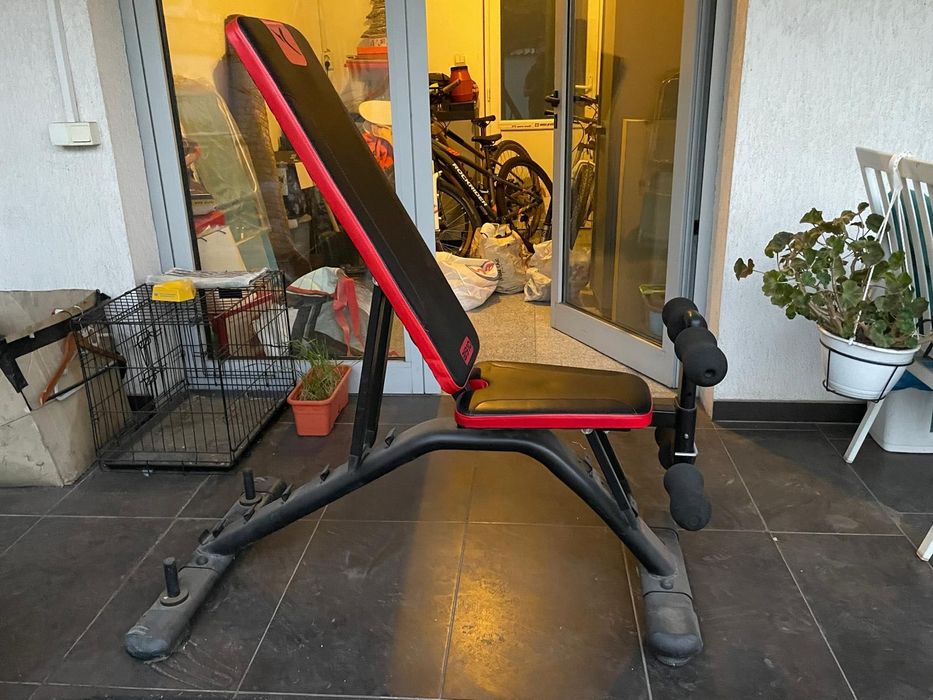 Banca multifunctionala reglabila + gantere reglabile incluse 2Kg- 14Kg