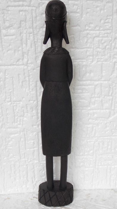 Statueta sculptura veche abanos,arta africa antichitati vintage antic