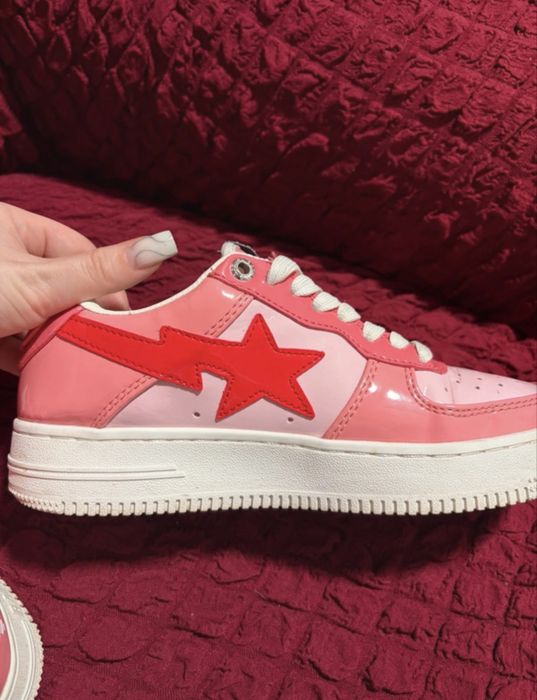 papuci bape sta pink peach marimea 36,5