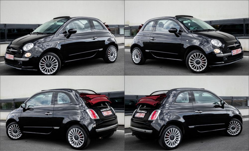 Fiat 500/ 1.2 benzina / cabrio/ decapotabil/ climatronic / posibilitate Rate