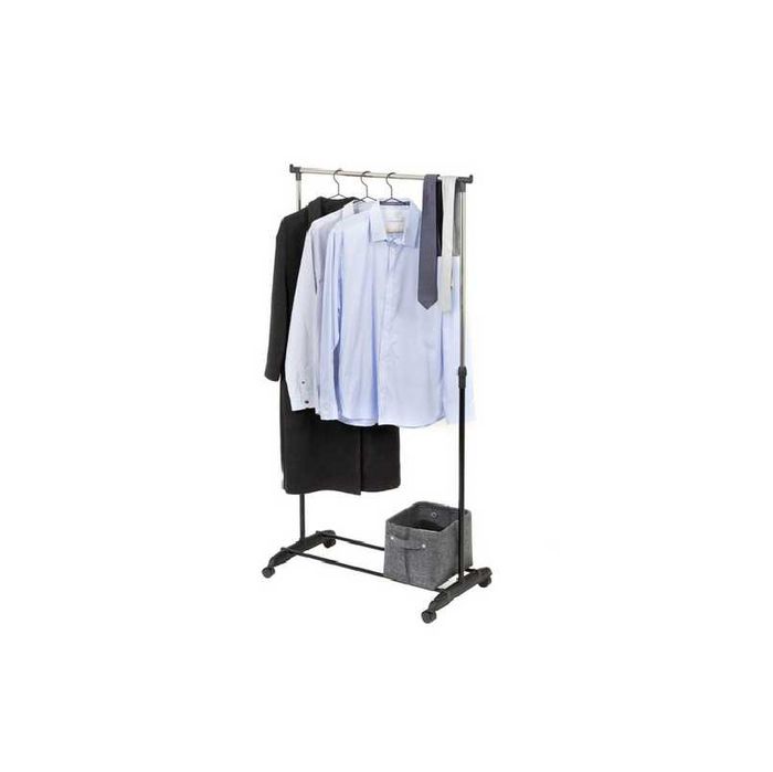 Декоративен щендер Mercado Trade, За дрехи,Регулируем, Черен, Сребрист